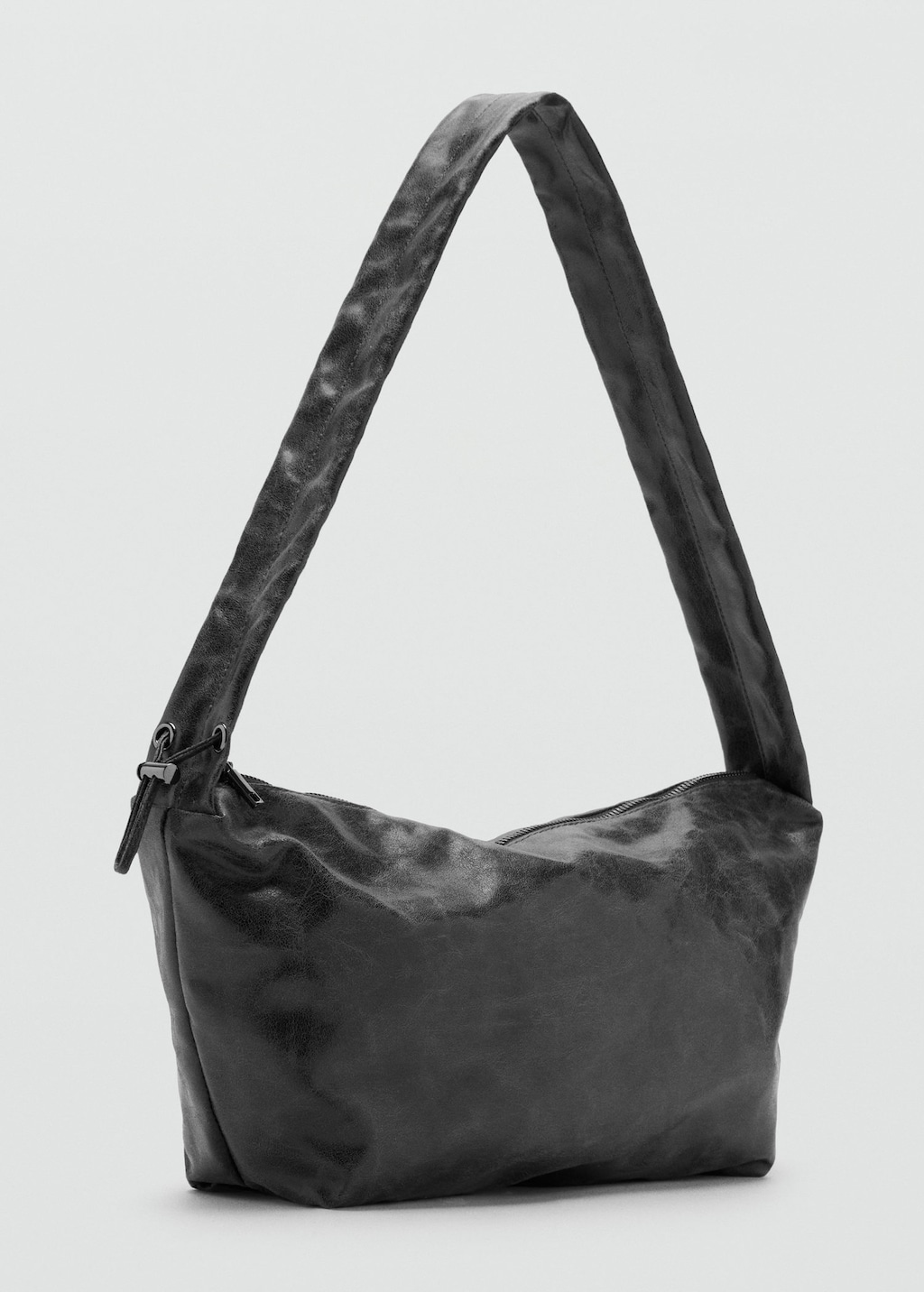 Mango Teen Faux-leather Bag Grey In Gray
