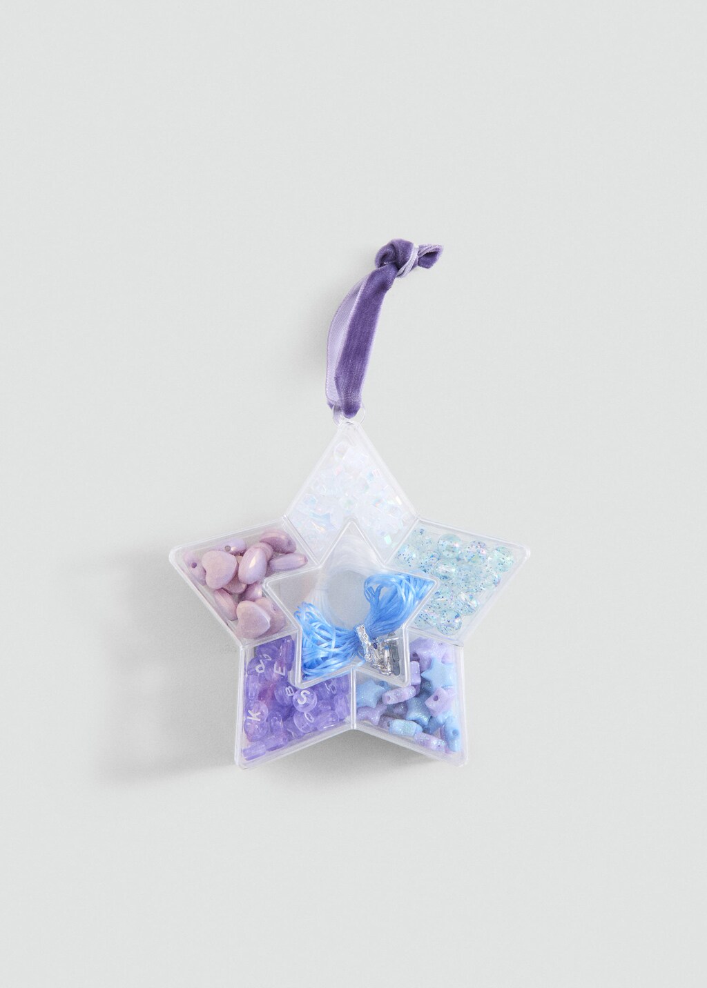 Mango Kids' Necklace Set Lilac In Blue