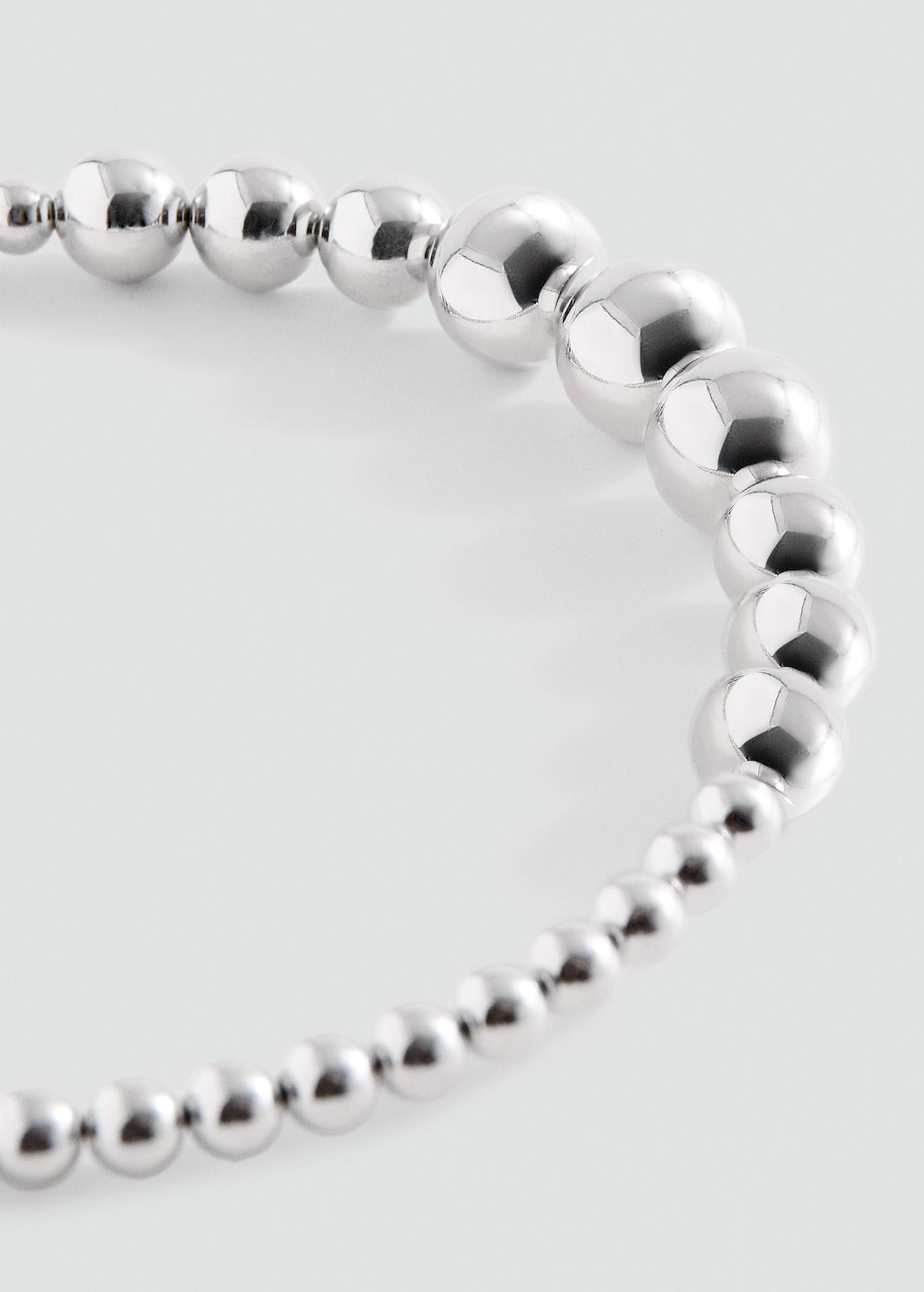 Mango Kids' Bead Appliqué Hairband Silver In Metallic