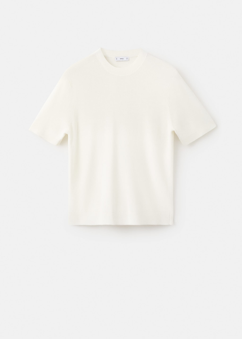 Mango Man T-shirt Lino-h Off White