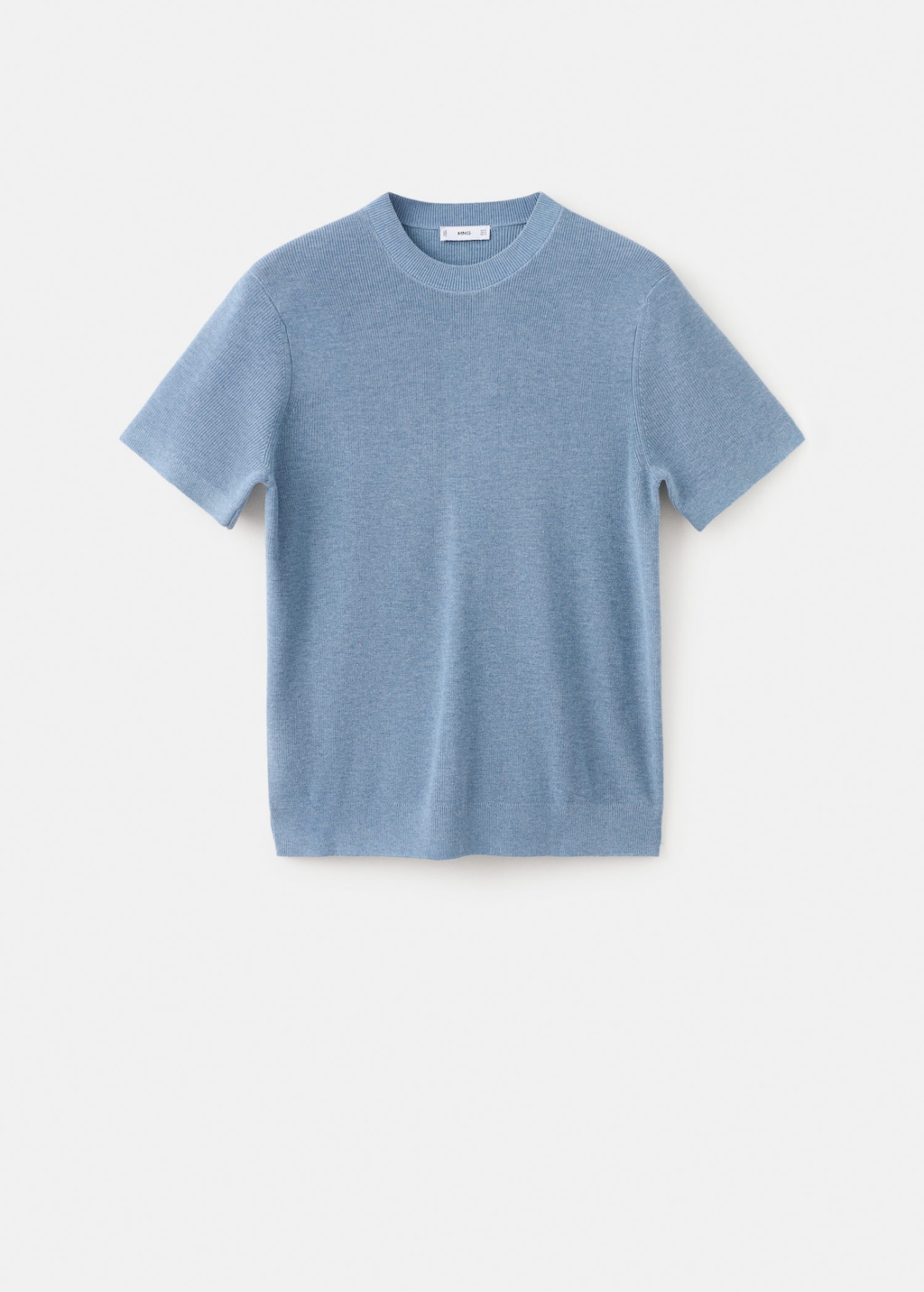 Mango Man T-shirt Lino-h China Blue