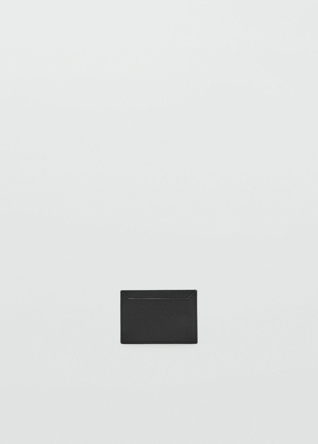 Mango Porte-cartes Effet Saffiano Noir - Femme - Taille Unique - In Brown