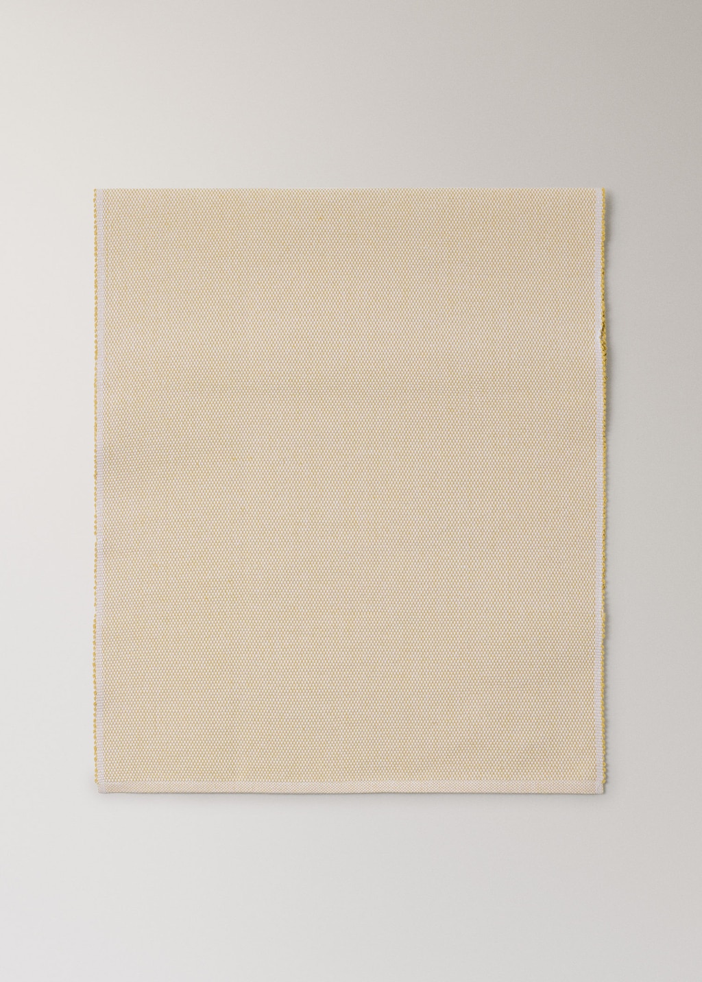 Mango Cotton Table Runner With Melange Effect Yellow In Neutral