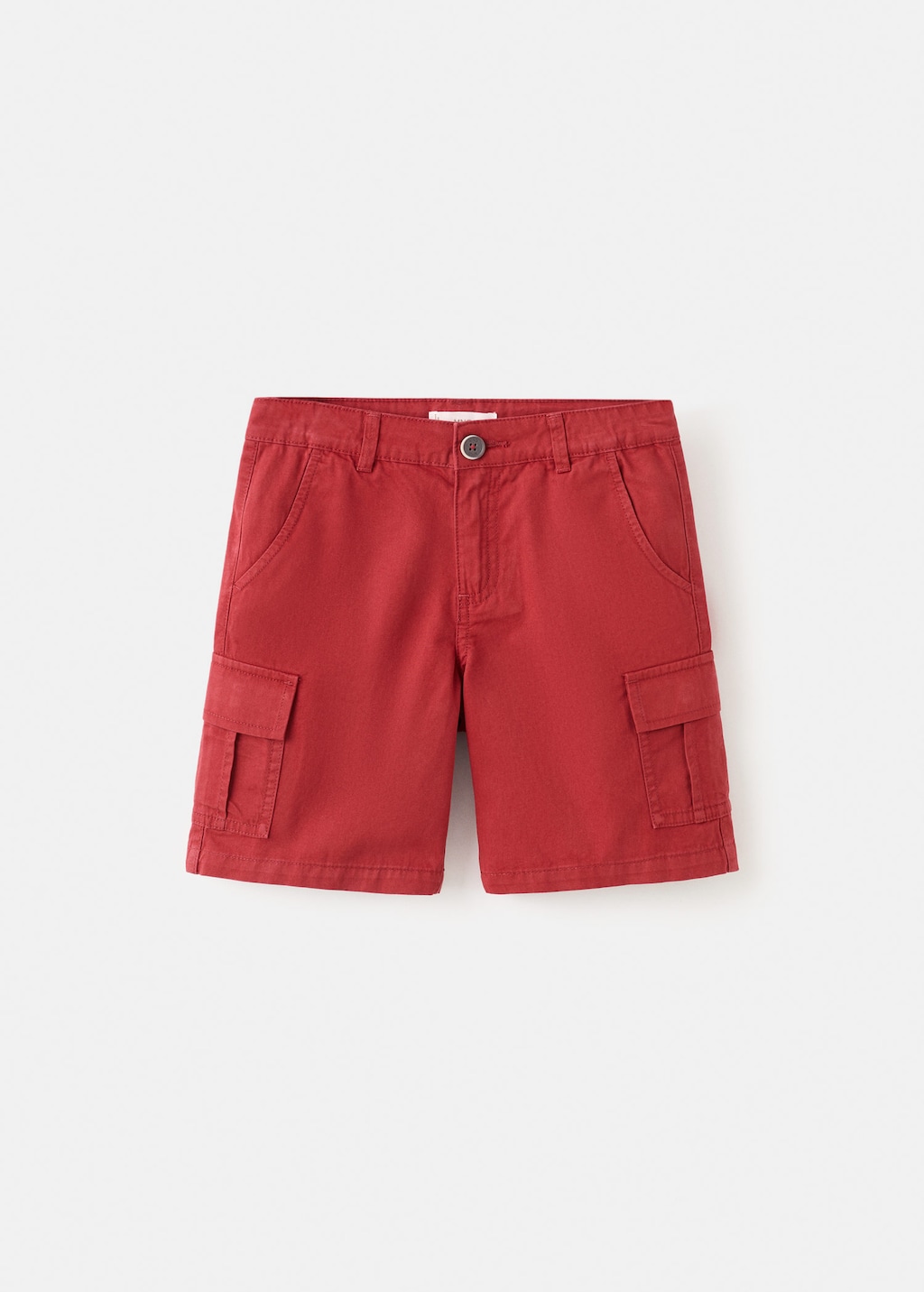 Mango Kids' Cargo Bermuda Shorts Red