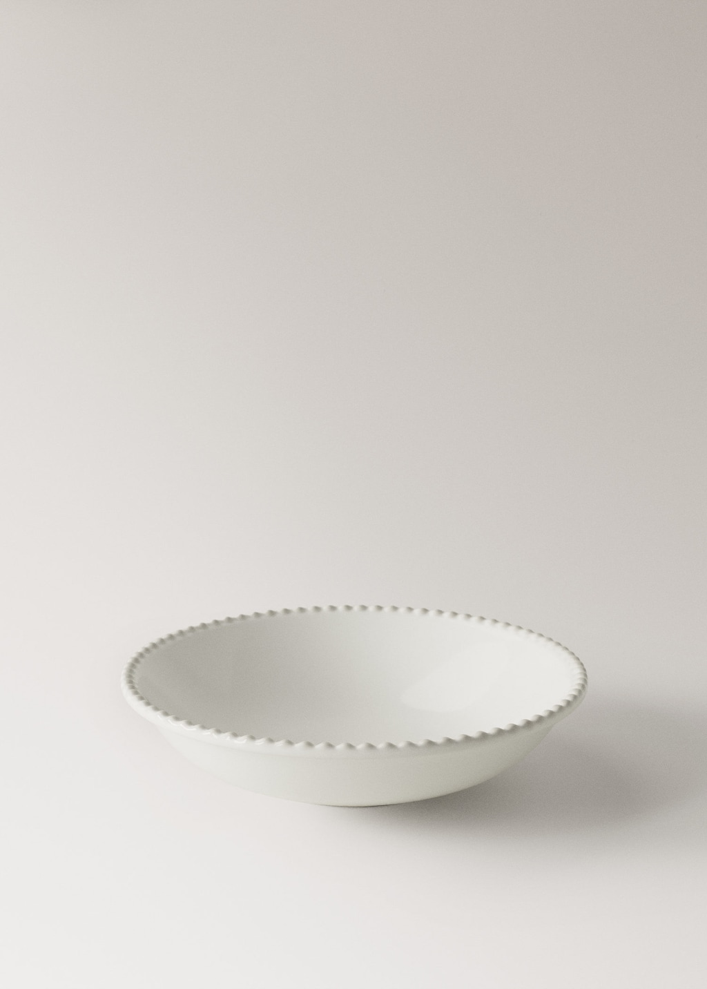 Mango Decorative Stoneware Bowl White