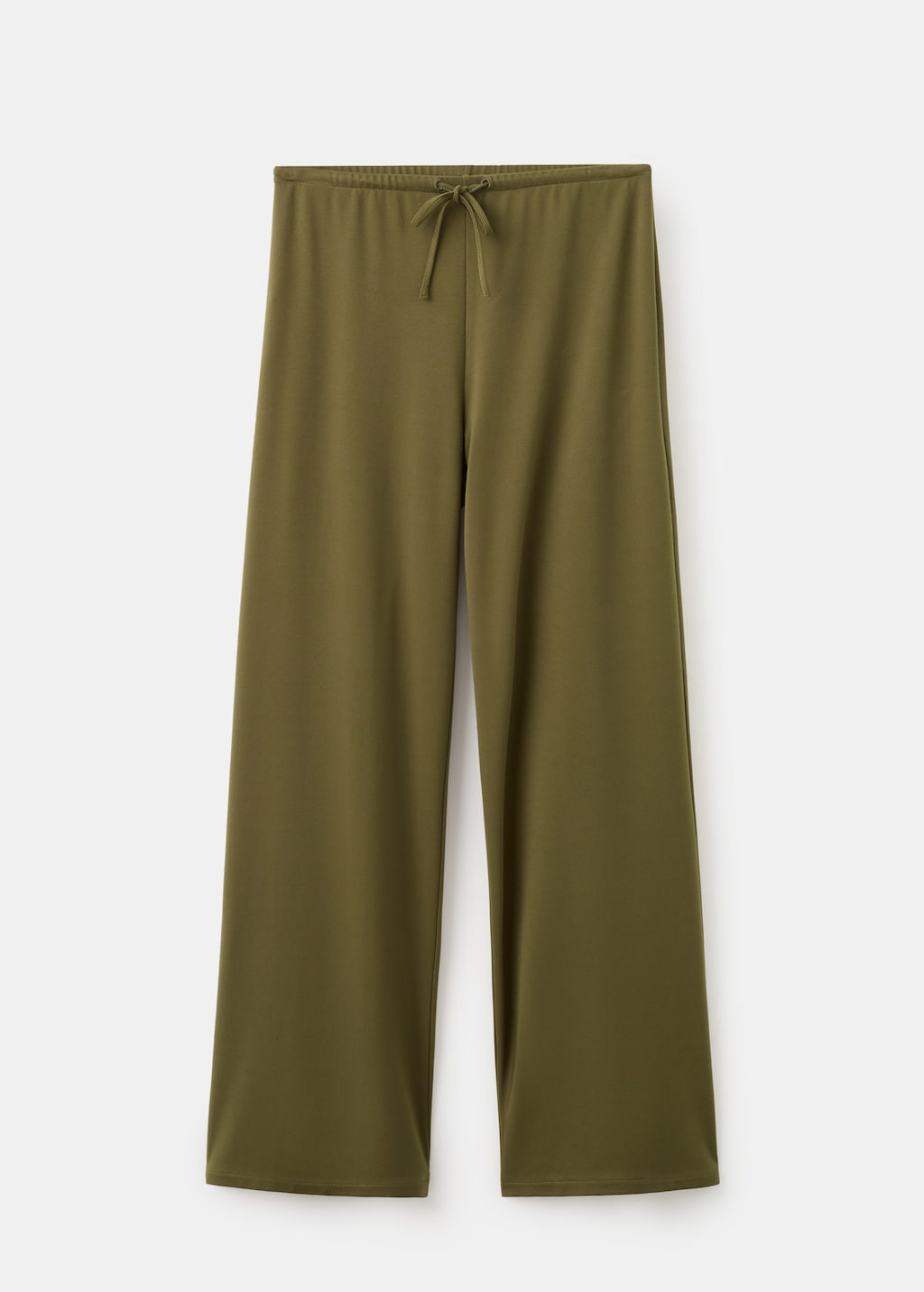 Mango Straight-fit Trousers With Elastic Waist Khaki In Brown