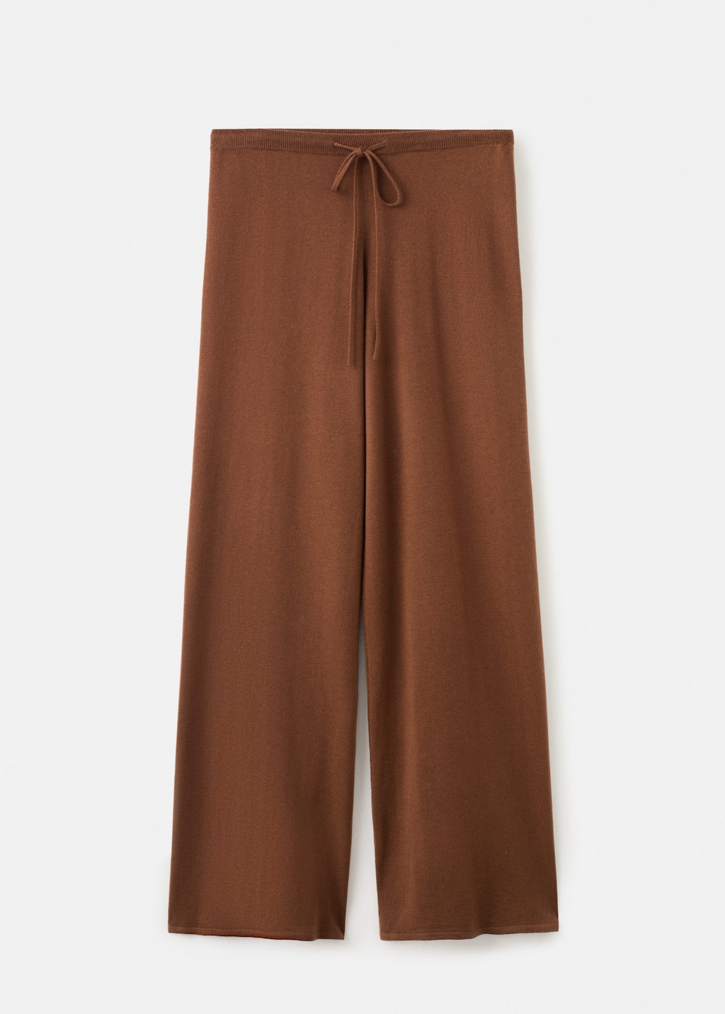 Mango Straight-fit Trousers With Elastic Waist Caramel In Brown