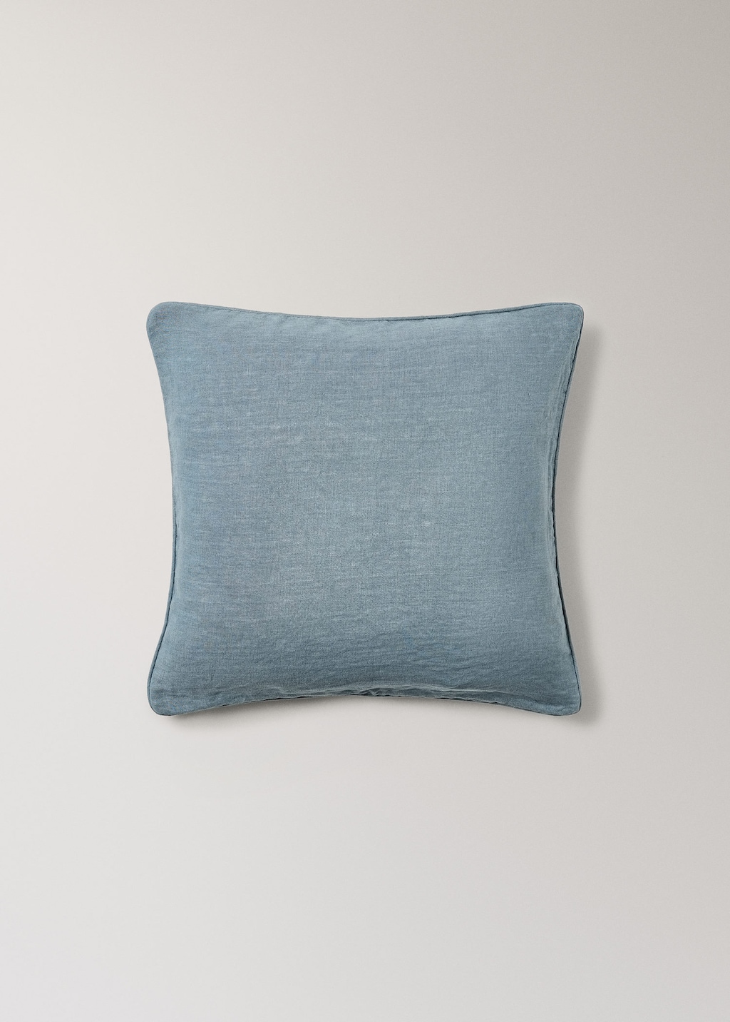 Mango Velvet And Linen Cushion Case Petrol Blue
