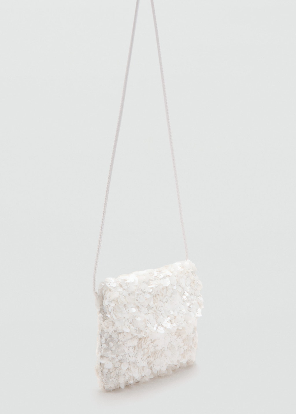 Mango Kids' Beaded Mini Bag Ecru In Sand