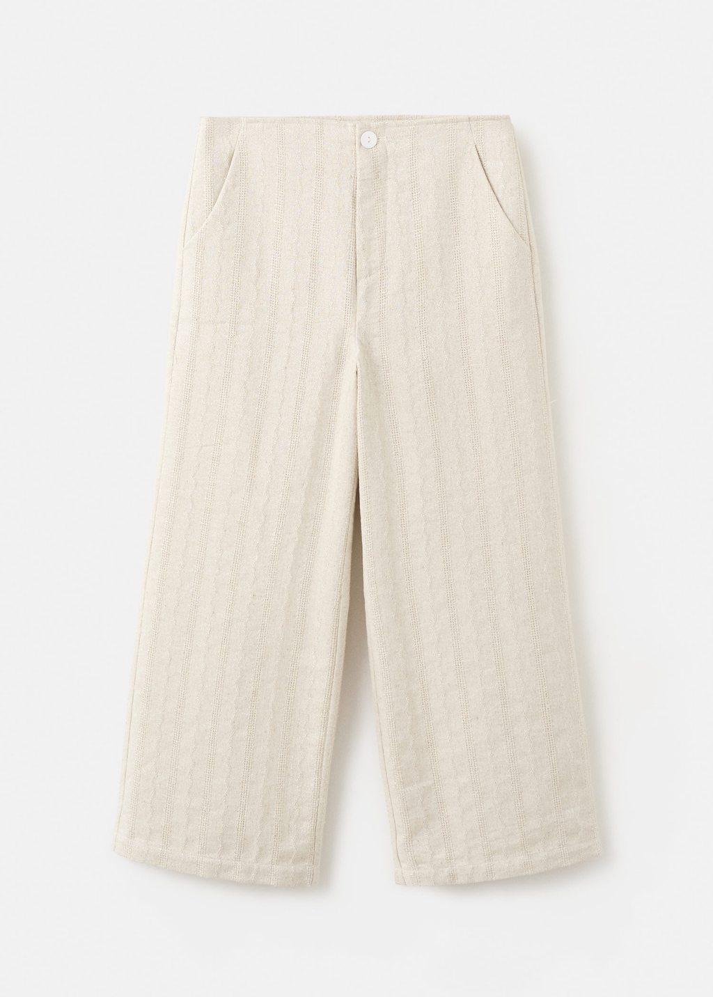 Mango Kids' Trousers Noraset Beige In Neutral