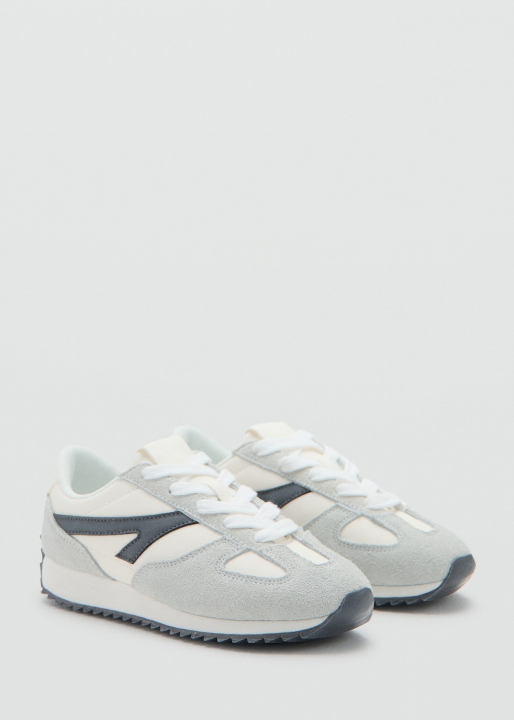 Mango Kids' Sport Shoes Justin Grey In White