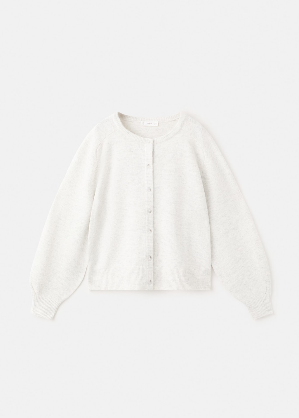 Mango Kids' Cardigan Nina Light Heather Grey In Gray