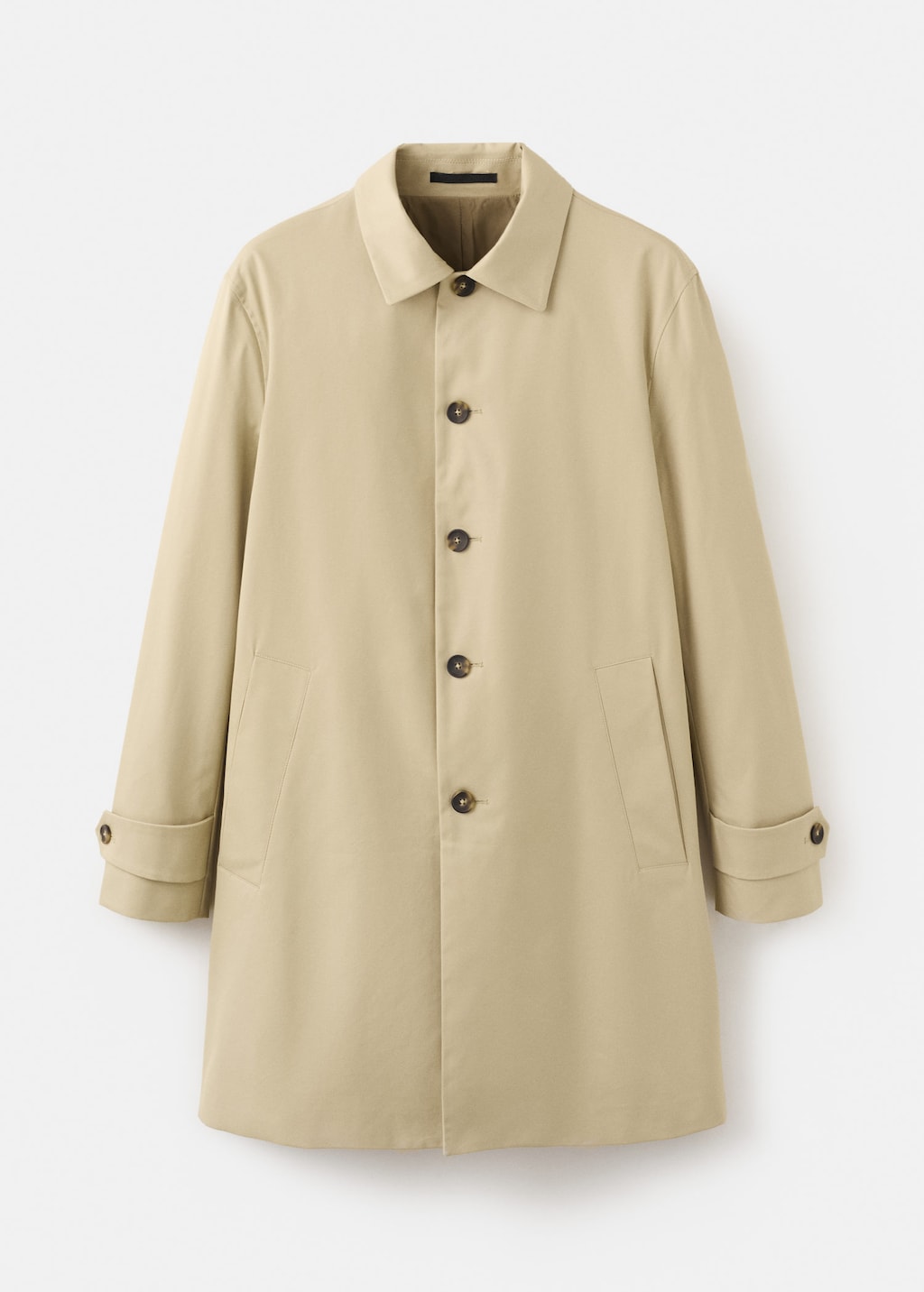 Mango Water-repellent Raincoat Beige In Neutral