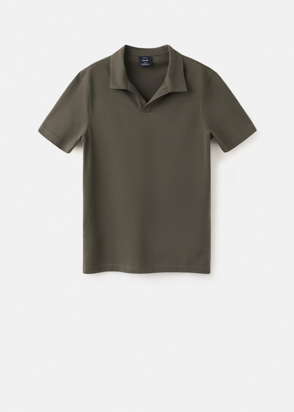 Mango Slim Fit Piqué Polo Dark Green