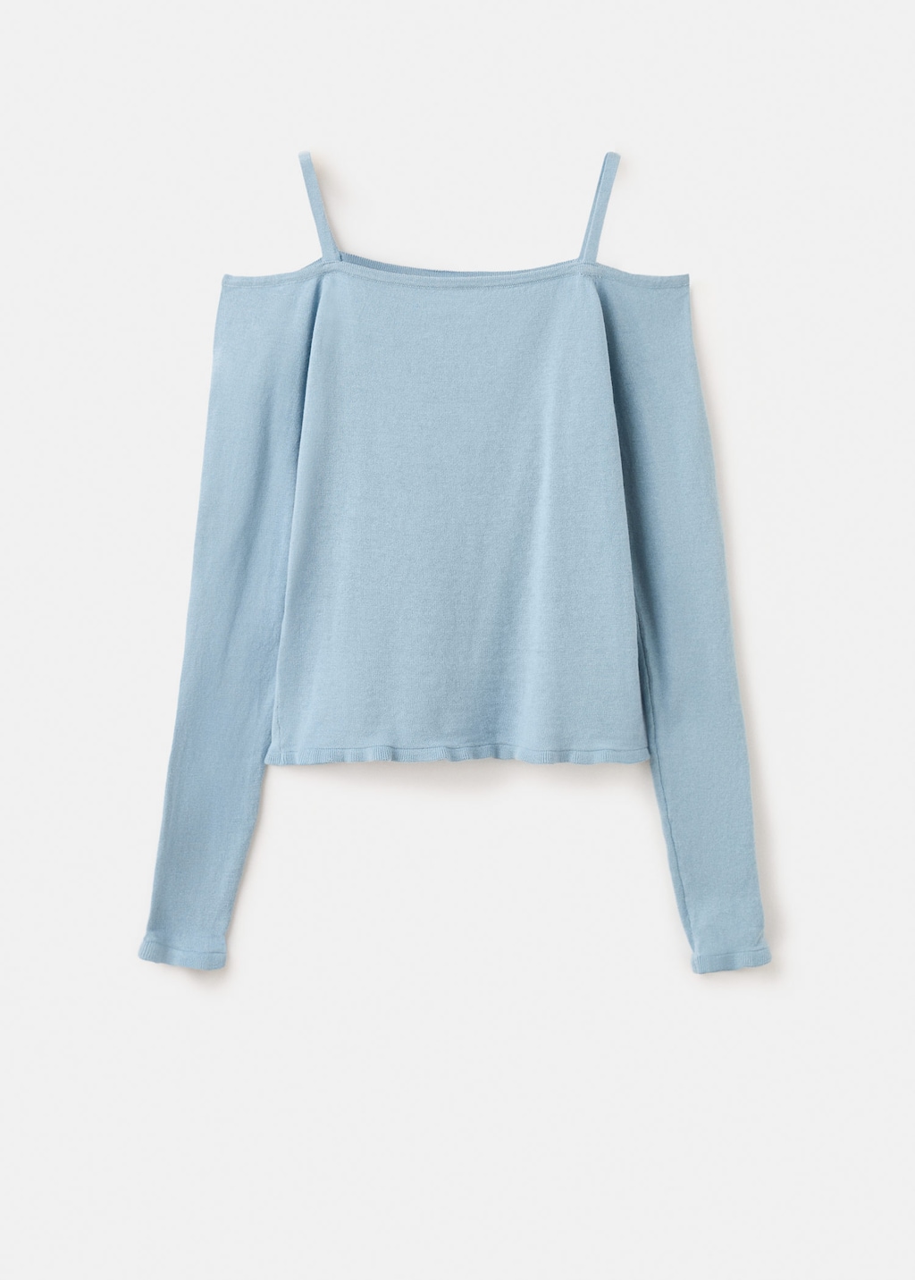 Mango Strapless Top Blue