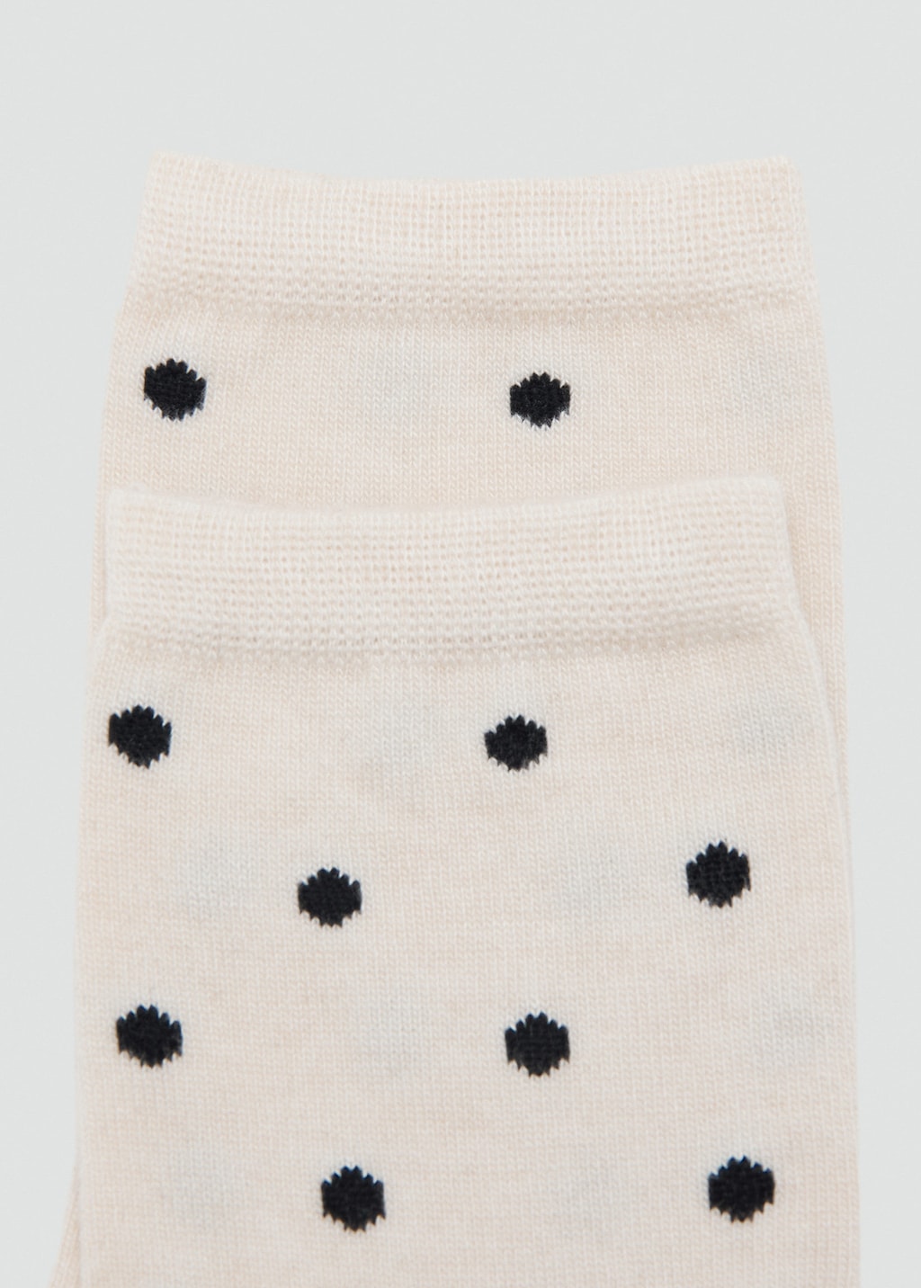 Mango Polka Dot Socks Ecru In Neutral