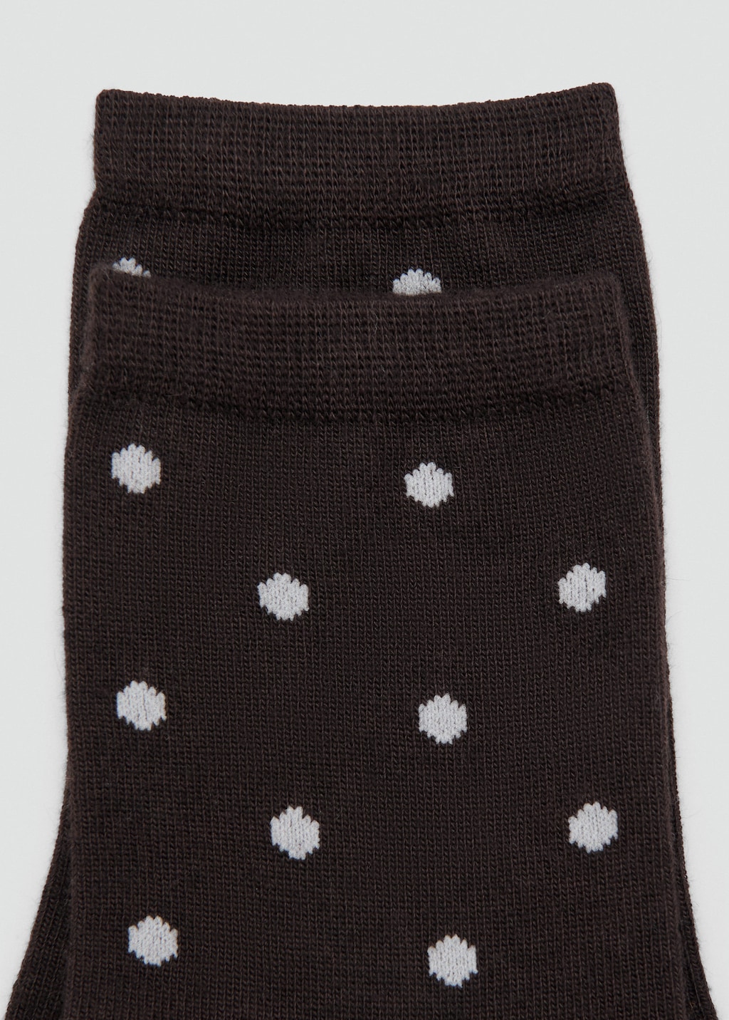 Mango Polka Dot Socks Chocolate In Brown