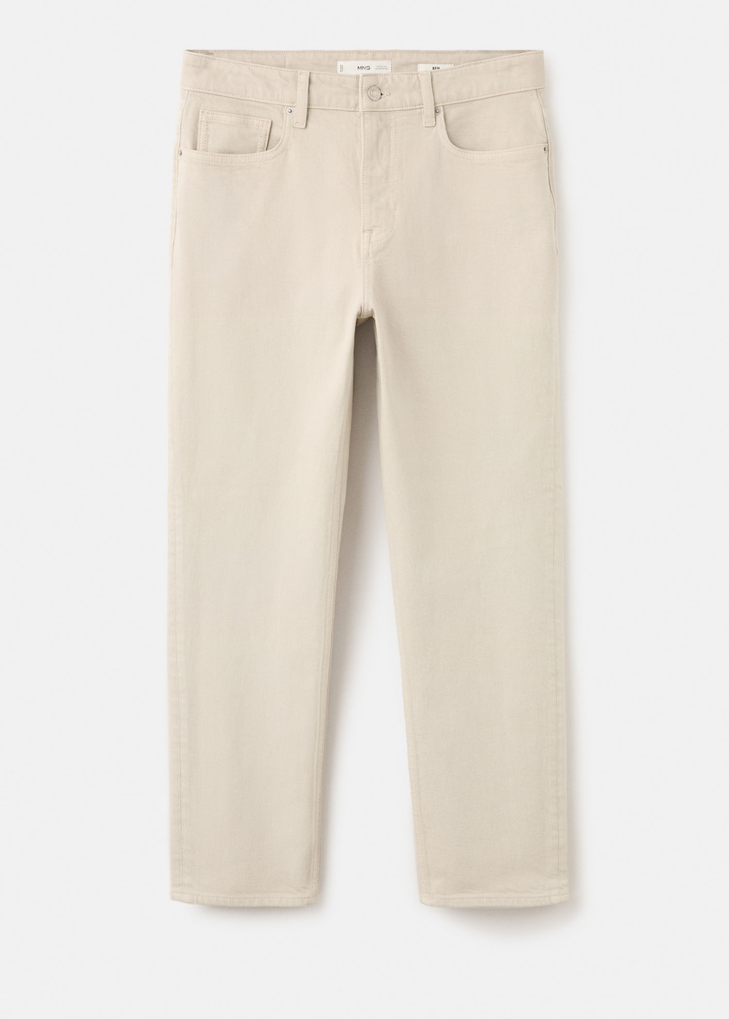 Mango Jeans Benc Sand In Neutral