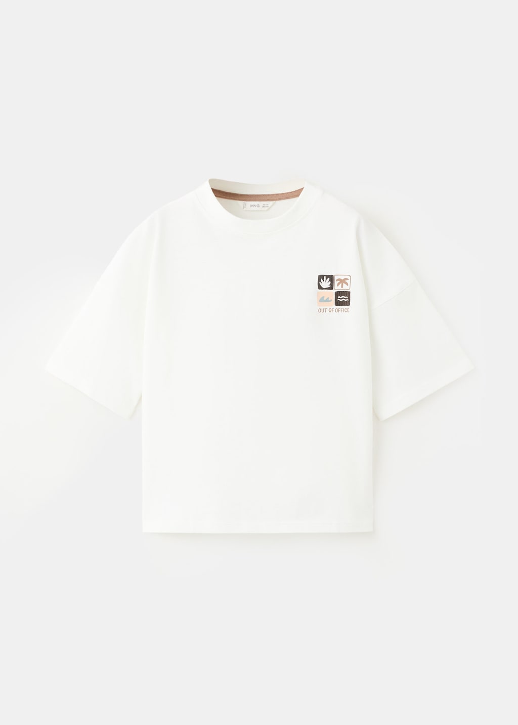 Mango T-shirt Oversize Coton Imprimé Blanc Cassé - Enfants - 11-12 Ans -  Kids In White