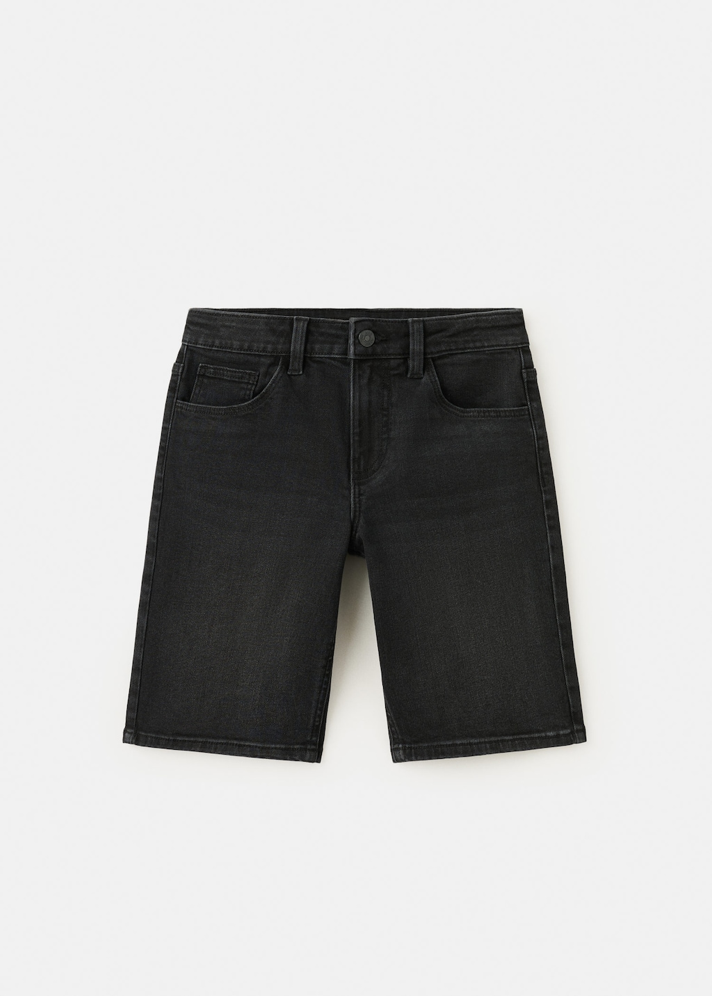 Mango Bermuda En Jean Droit Black Denim - Enfants - 13-14 Ans -  Kids