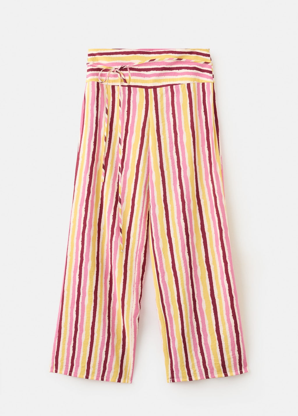 Mango Pantalon Fluide À Rayures Combinées Moutarde - Fille - Xl -  Teen In Multi