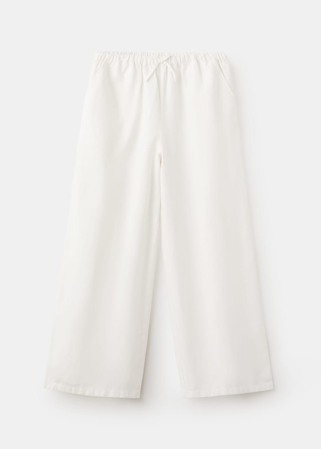Mango Pantalon Droit Fluide Blanc - Enfants - 13-14 Ans -  Kids In White