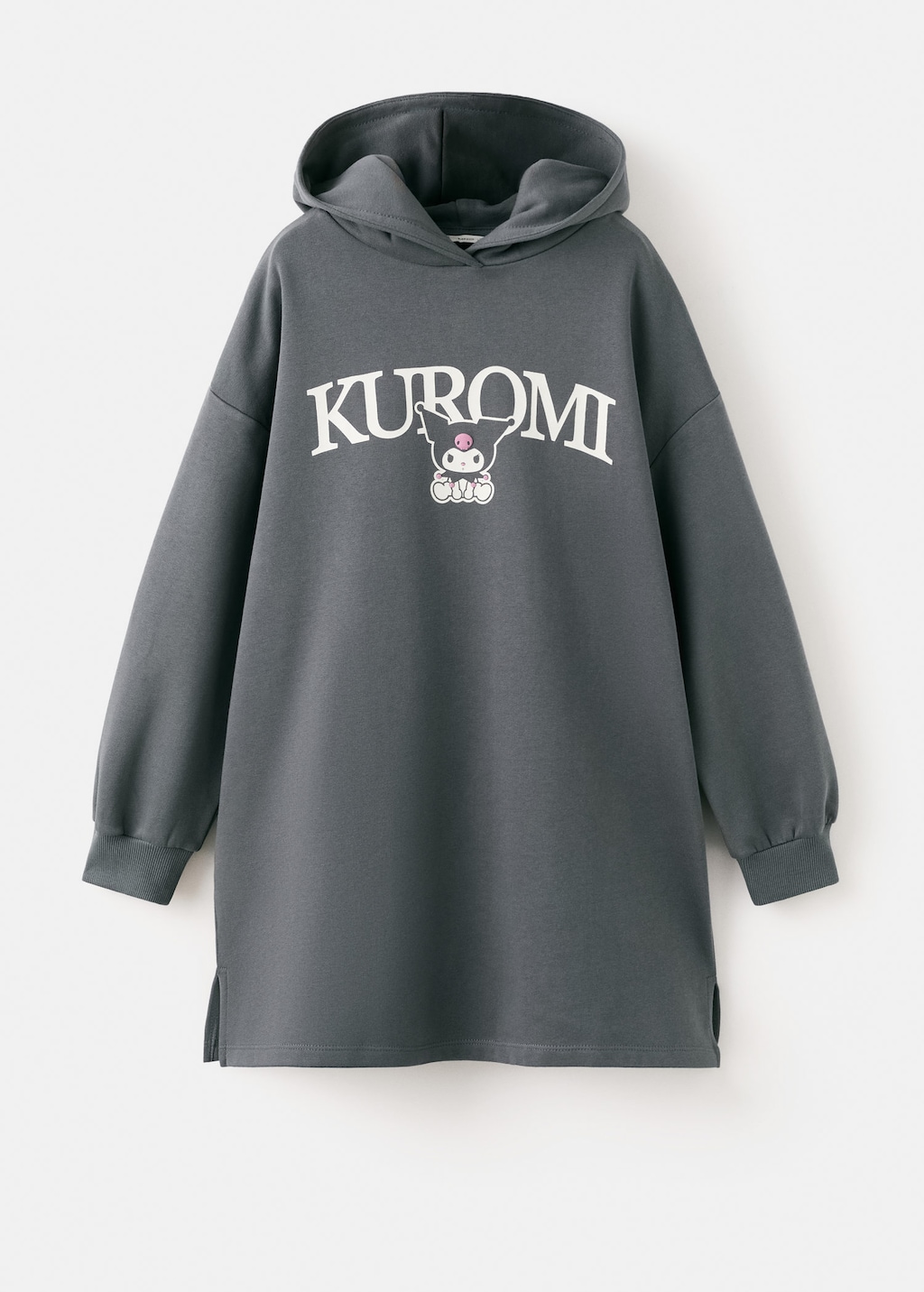 Mango Kids' Kuromi Sweatshirt Dress Charcoal In Gray