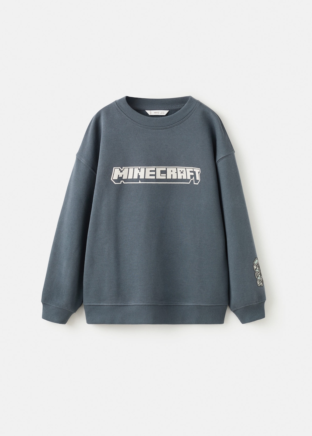 Mango Kids' Minecraft Sweatshirt Charcoal In Gray