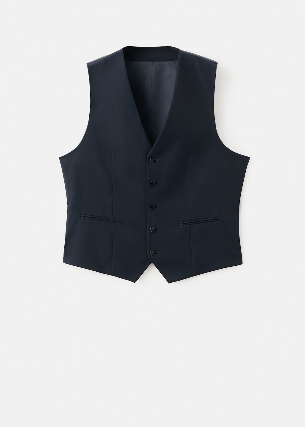 Mango Man Slim-fit Suit Vest In Blue
