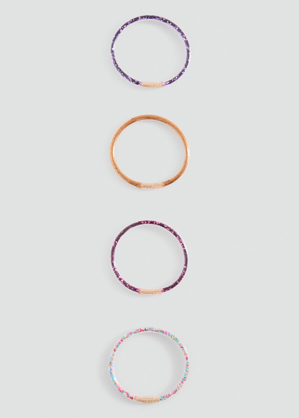 Mango Kids' Pack Of 4 Bracelets Pink In Multi
