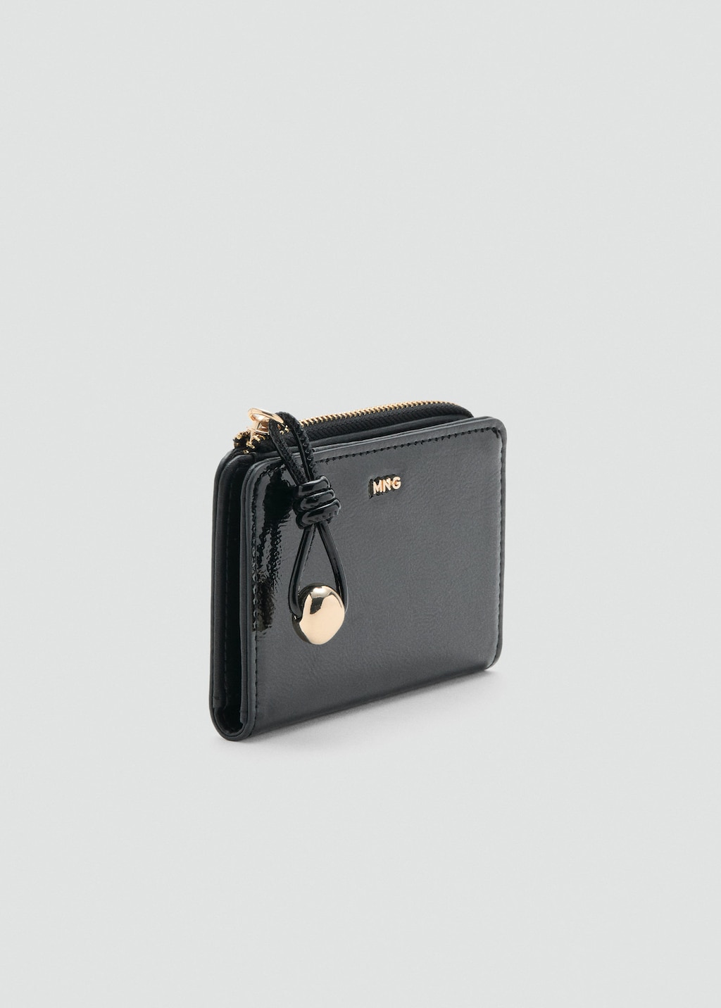 Mango Petit Portefeuille Avec Mini Perles Noir - Femme - Taille Unique - In Black