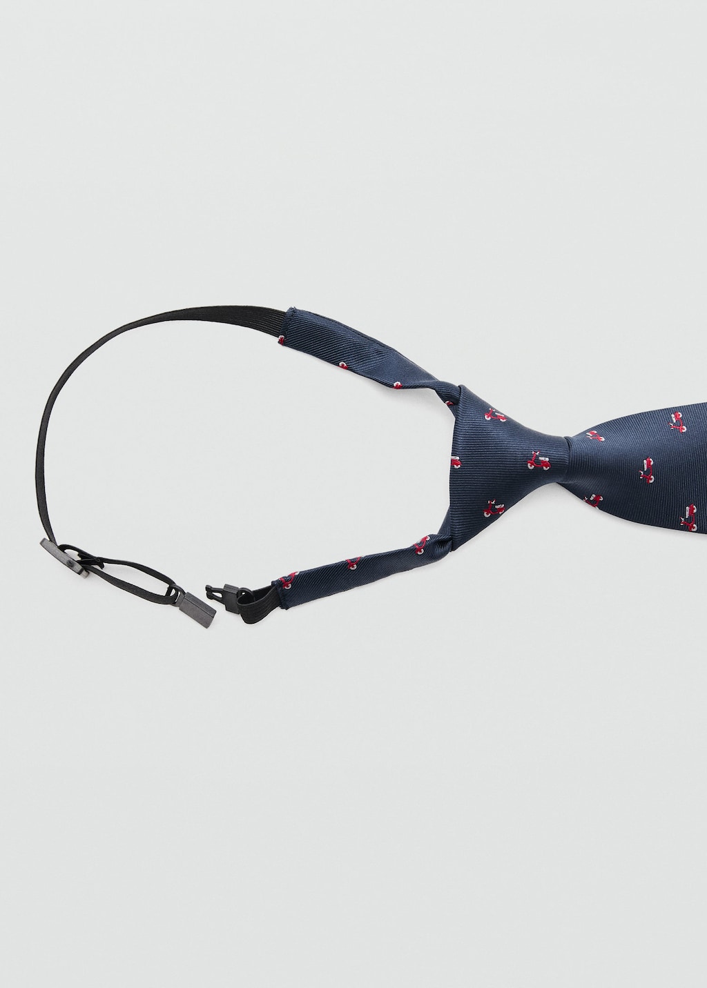 Mango Kids' Tie With Motorbike Print Navy In Blue