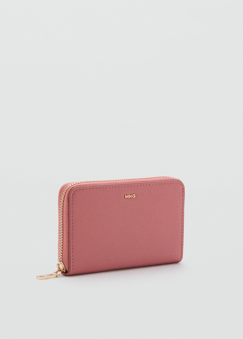 Mango Portefeuille Effet Saffiano Rose - Femme - Taille Unique -  In Pink