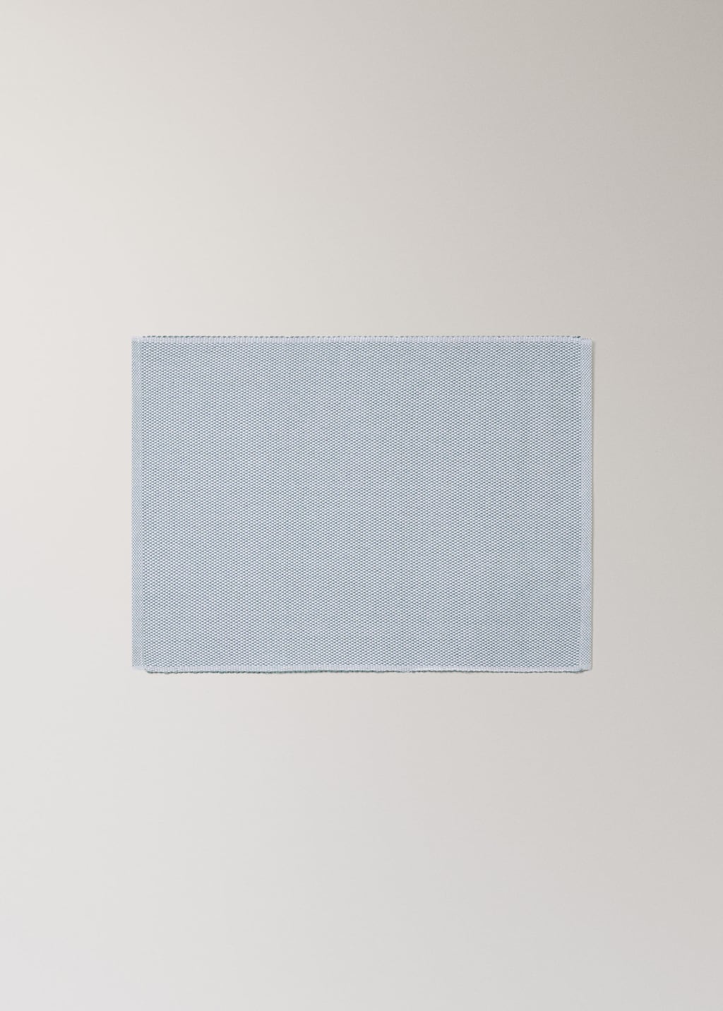 Mango Cotton Melange Effect Table Mat Blue