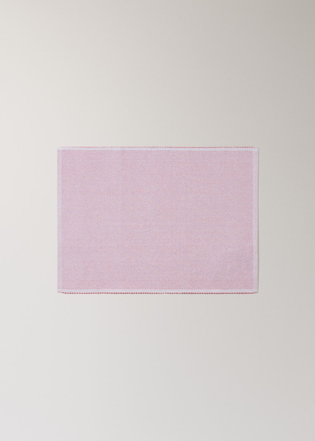 Mango Cotton Melange Effect Table Mat Pink