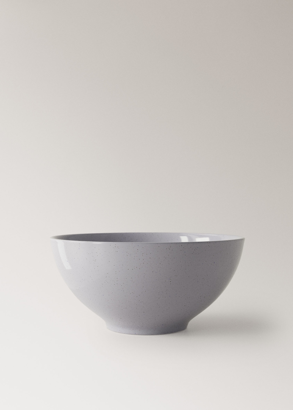 Mango Stoneware Serving Dish With Spots Blue In Gray