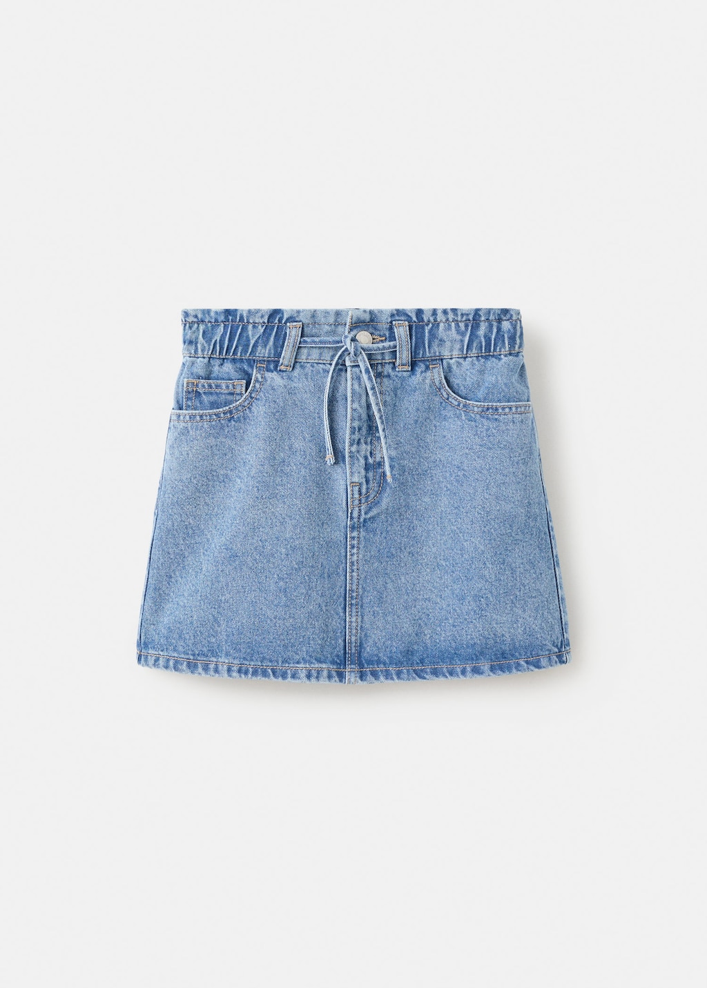 Mango Jupe Courte En Jean Bleu Moyen - Enfants - 12 -  Kids In Blue