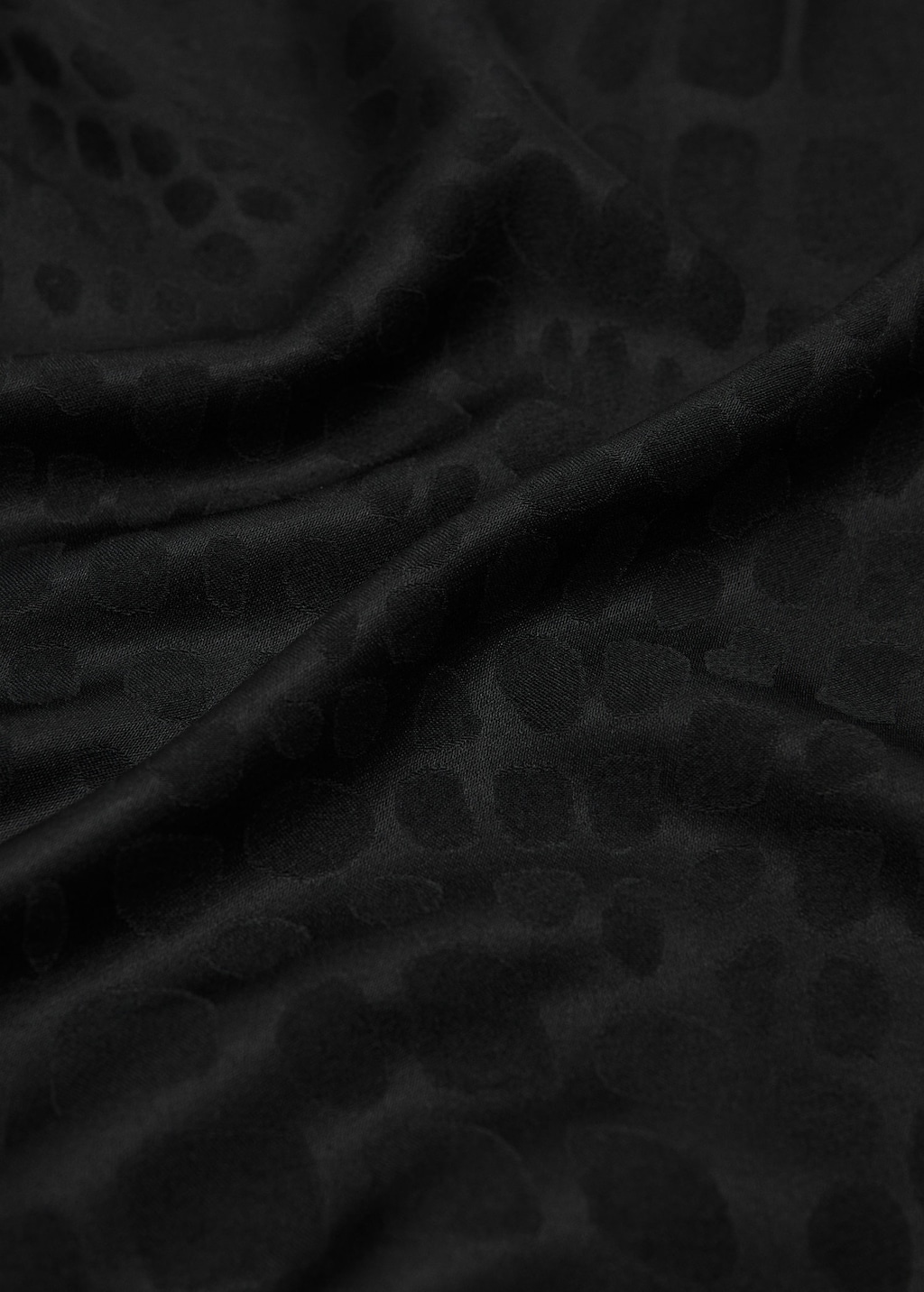 Mango Jacquard Scarf Black