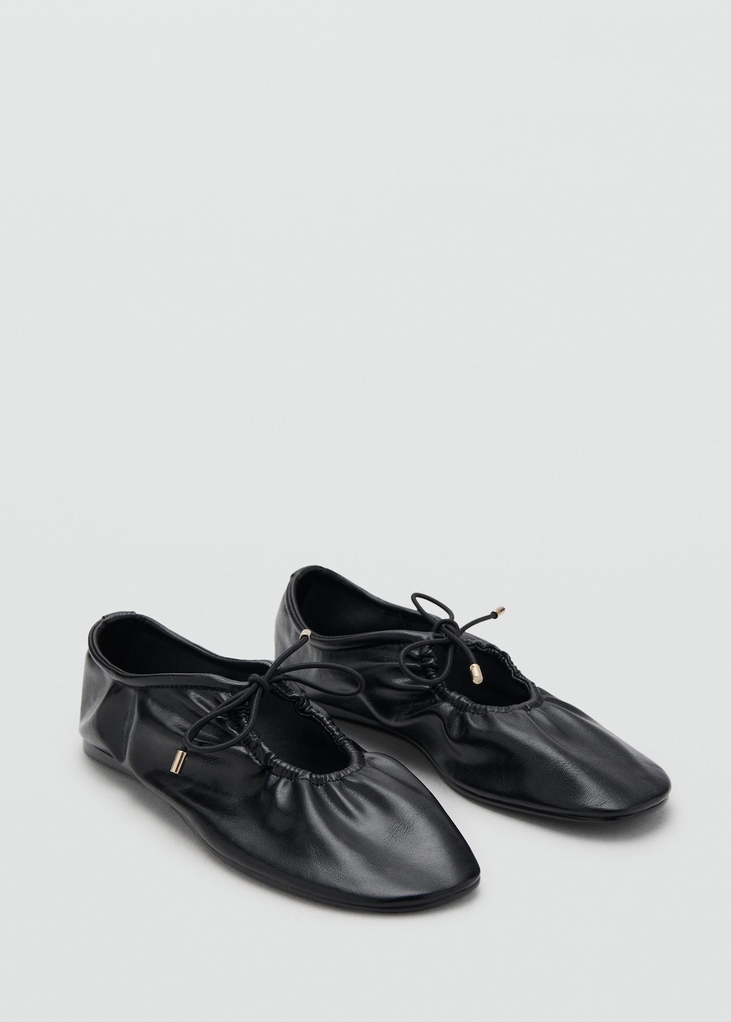 Mango Shoes Lacin Black