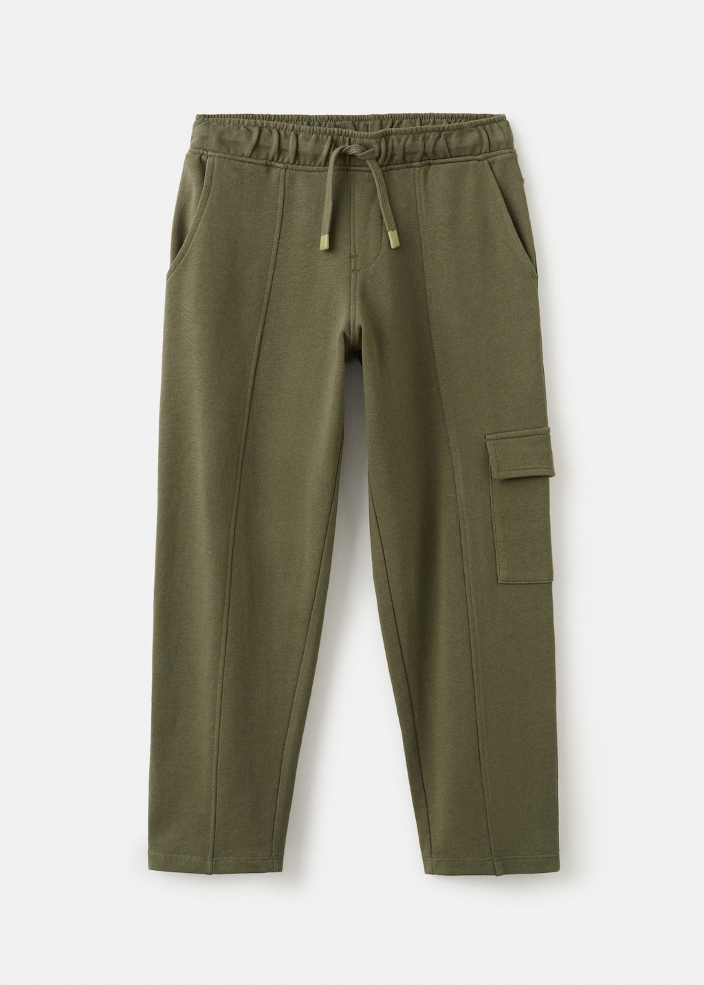 Mango Kids' Cotton Cargo Joggers Khaki In Green