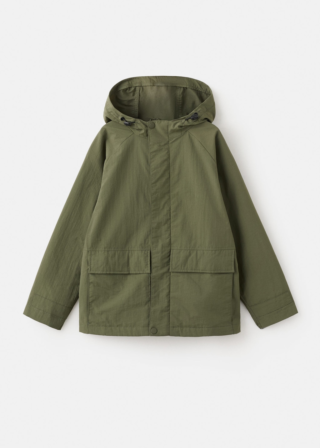 Mango Kids' Parka Andres Khaki In Green