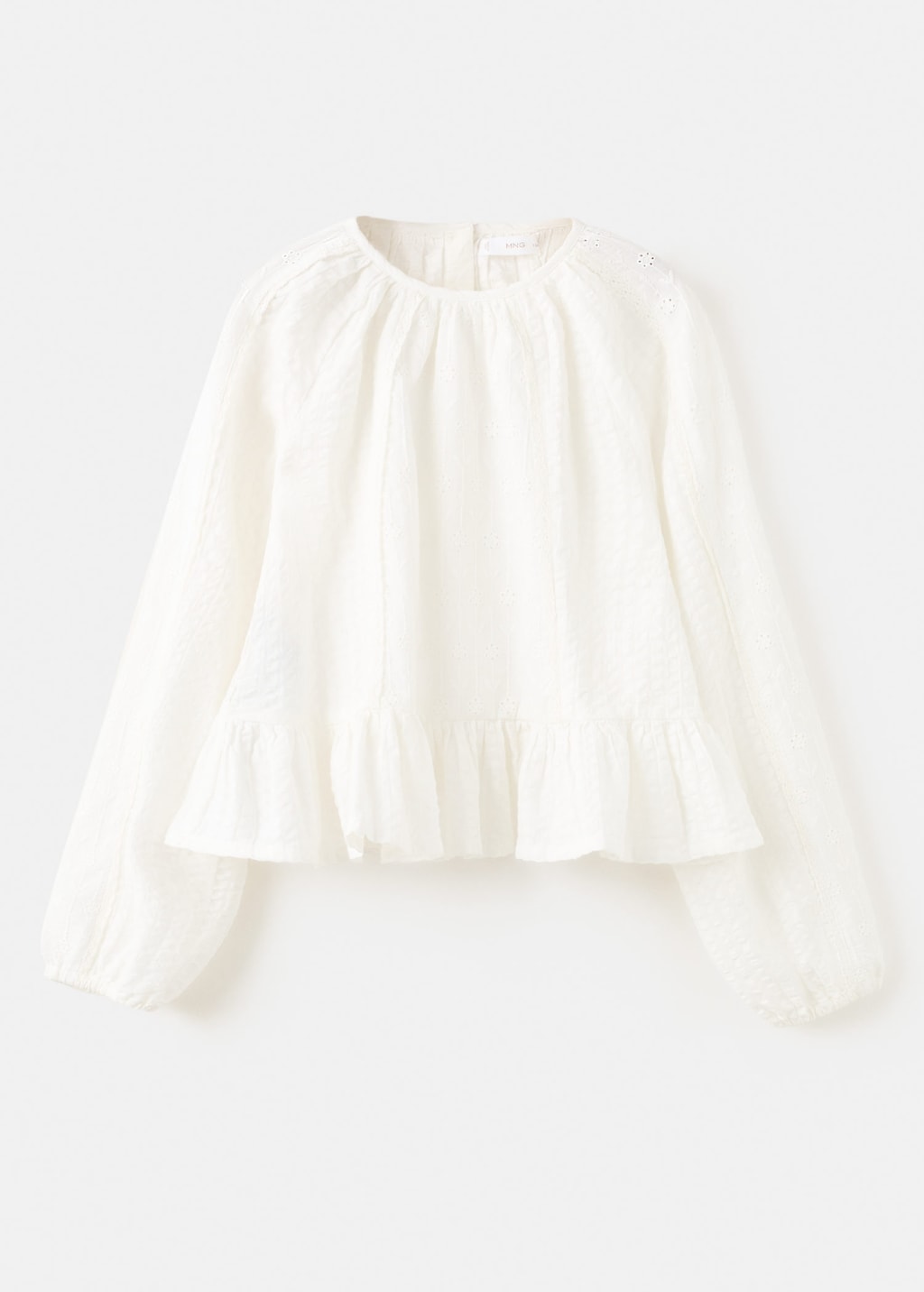 Mango Kids' Blouse Renata Off White In Neutral