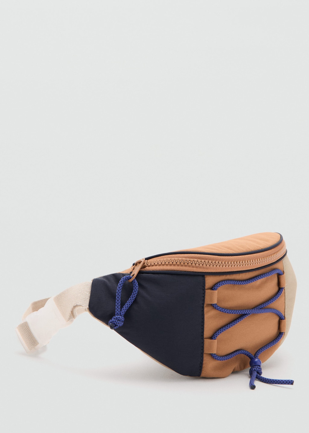 Mango Kids' Fanny Pack With Cords Navy In Brown