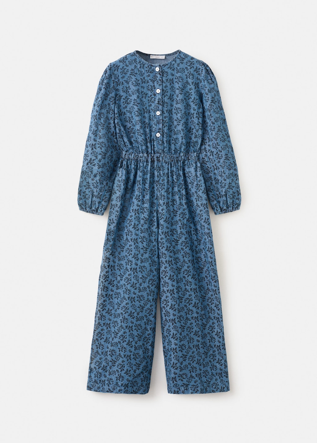 Mango Kids' Long Printed Jumpsuit Dark Blue