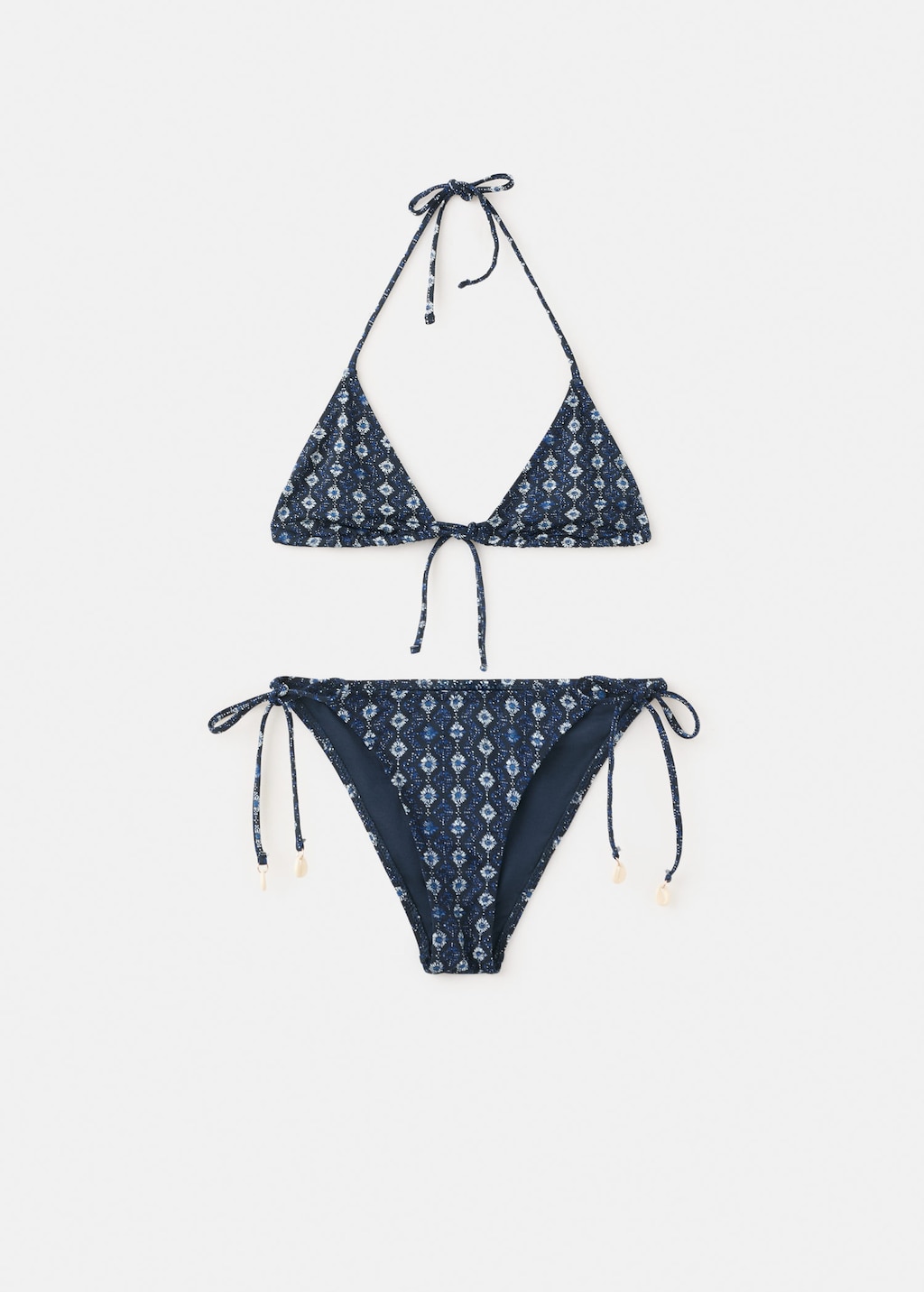 Mango Bikini Indian Dark Navy In Multi