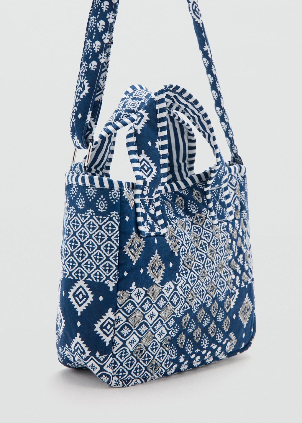 Mango Kids' Printed Mini Bag Navy In Blue