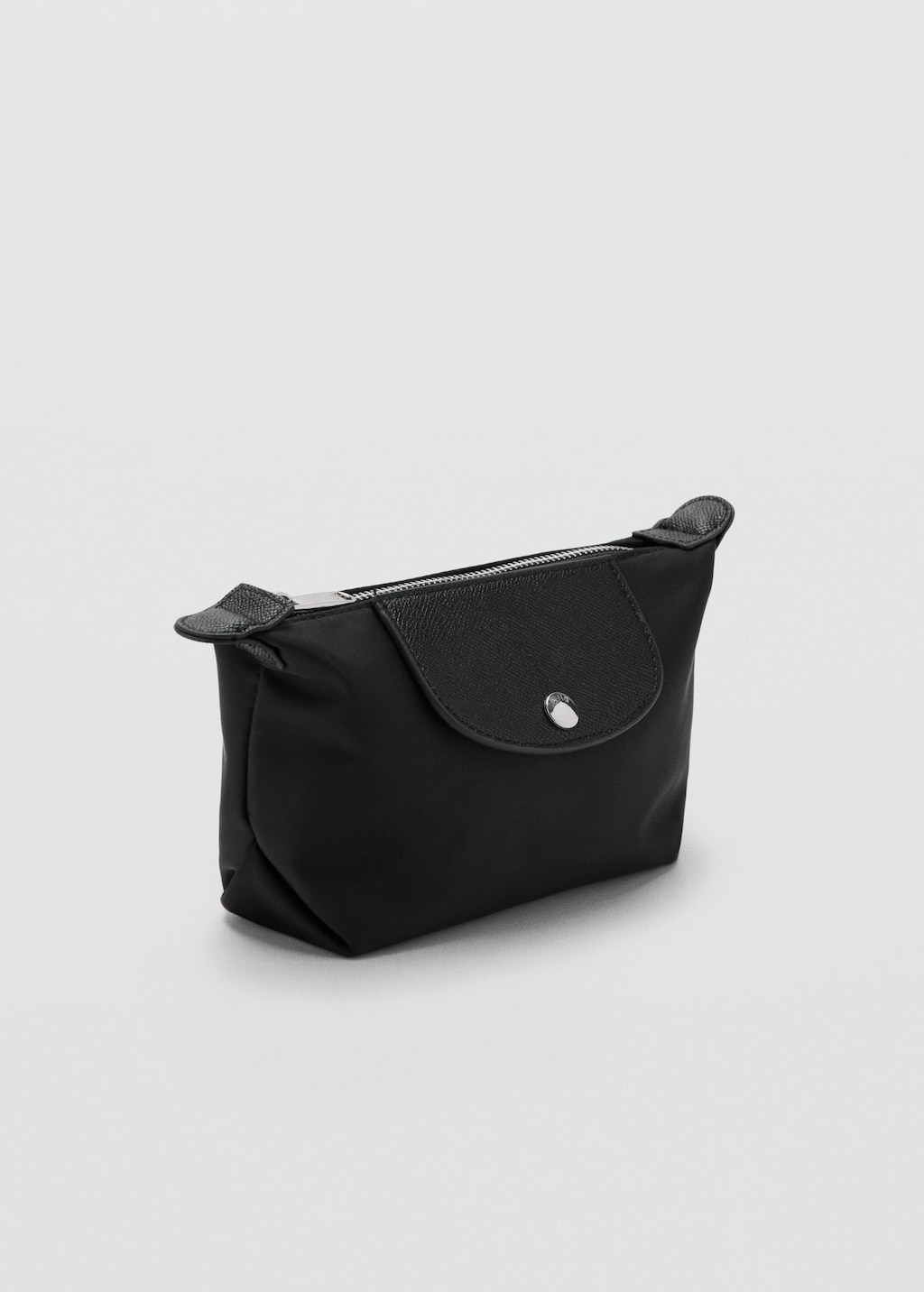 Mango Medium Combined Nylon Toiletry Bag Black