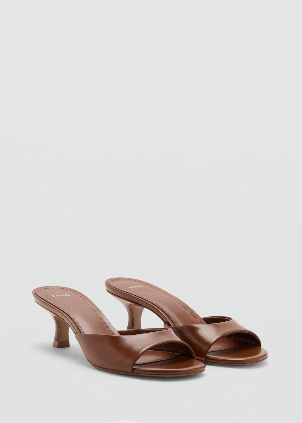 Mango Sandales Pointues À Talon Cognac - Femme - 42 -  In Multi