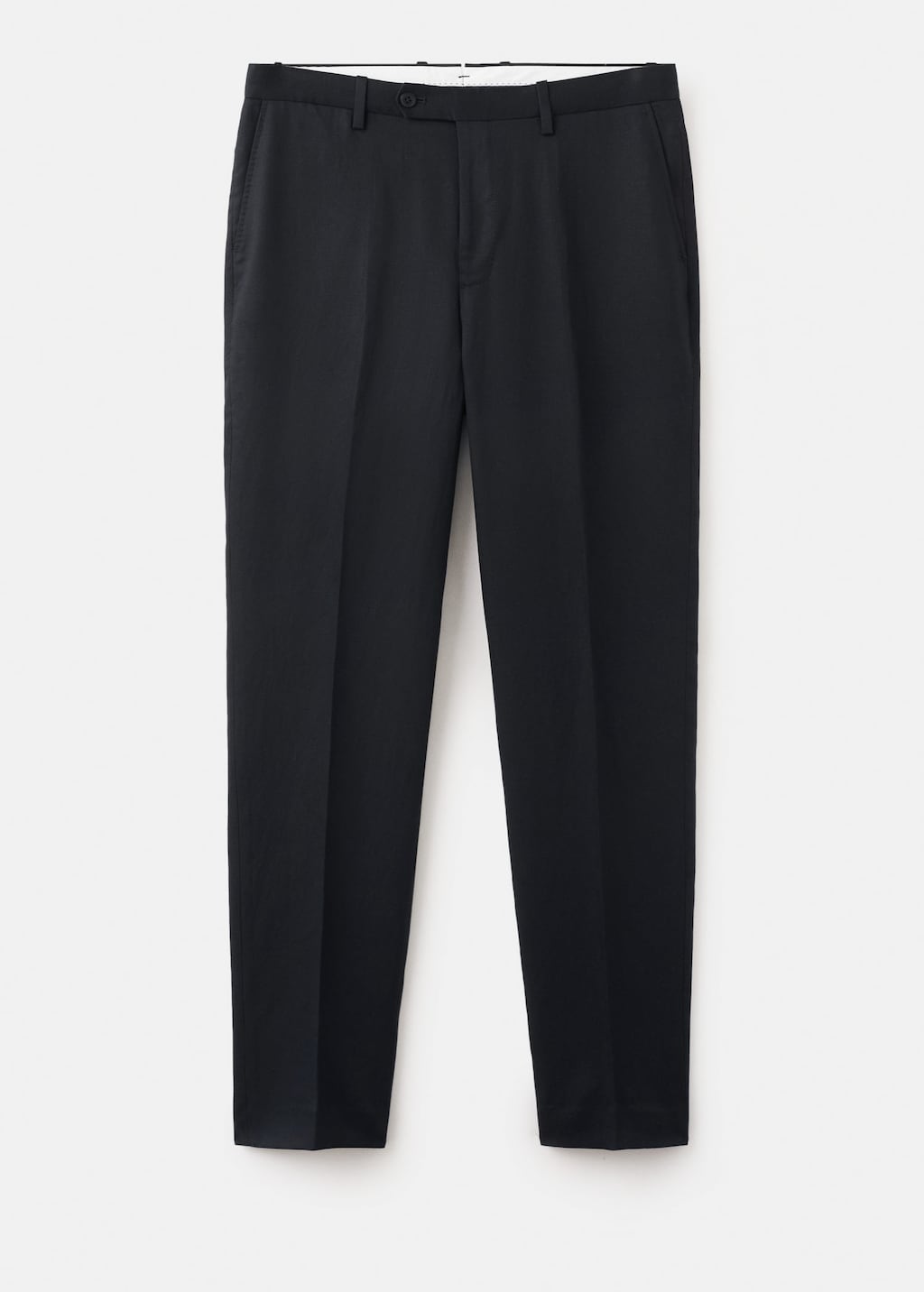 Mango Amalfi Slim Fit Suit Trousers Navy In Blue