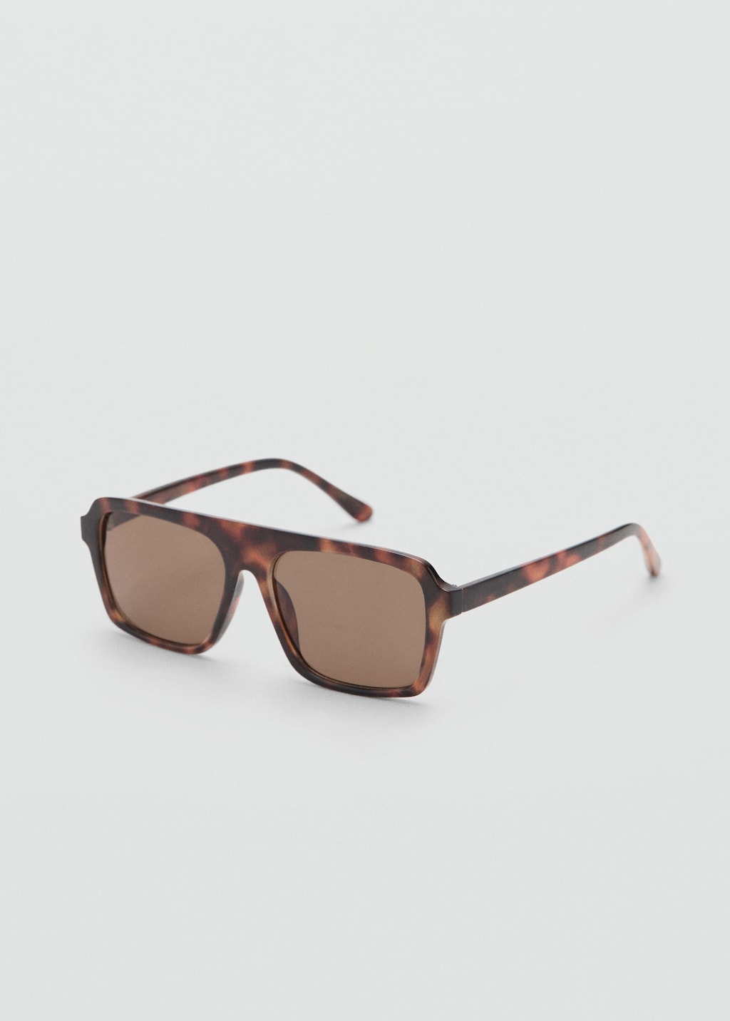 Mango Lunettes De Soleil Aviateur Avec Monture En Acétate Chocolat - Femme - Taille Unique -  In Brown